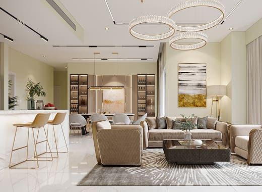 Luxury residential apartment design and remodeling by Soft Touch Interior Dubai
