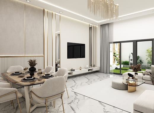 Complete Design and Fitout Works – Townhouse in Sharja, completed by Soft Touch Interior
