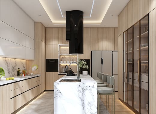 Redesign and Renovation – Modern Kitchen, completed by Soft Touch Interior